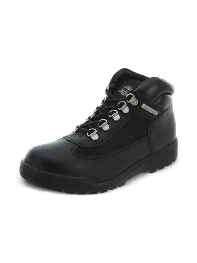 Timberland Kids' Leather Boots In Black