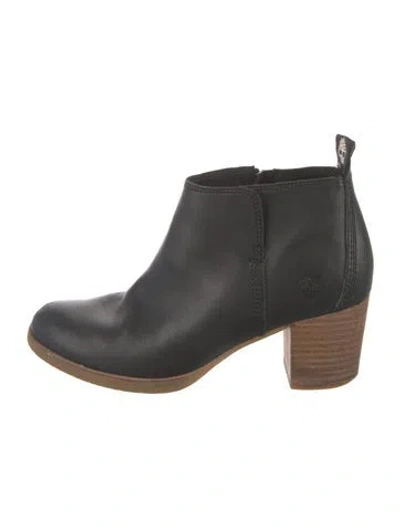 Pre-owned Timberland Leather Boots In Black