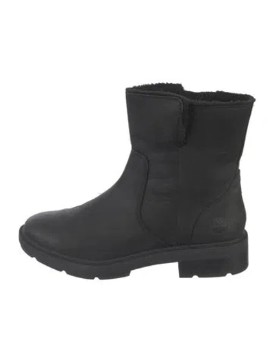 Pre-owned Timberland Leather Boots In Black