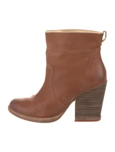 Pre-owned Timberland Leather Boots In Brown