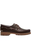 Timberland Boat Shoes Authentic 3-eye Lug Handsewn Marrone In Brown