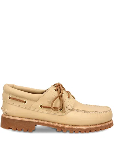 Timberland Logo Patch Lace-up Shoes In Brown
