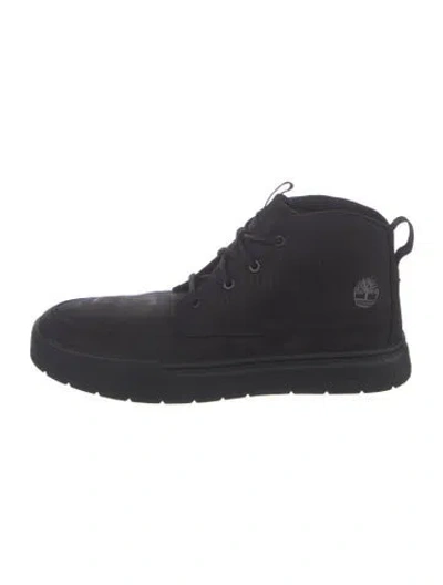 Pre-owned Timberland Leather Lace-up Boots In Black