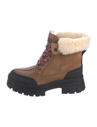 Pre-owned Timberland Leather Lace-up Boots In Blue