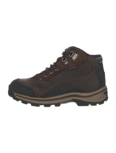 Pre-owned Timberland Leather Lace-up Boots In Brown
