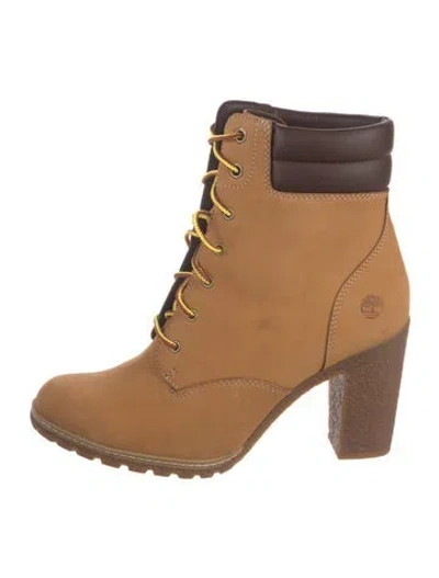 Pre-owned Timberland Leather Lace-up Boots In Brown