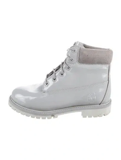 Pre-owned Timberland Leather Lace-up Boots In Grey