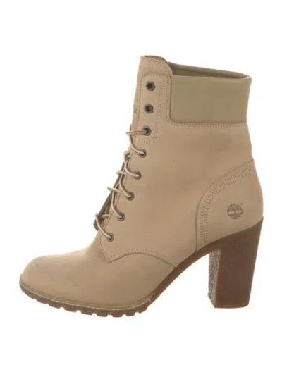 Pre-owned Timberland Leather Lace-up Boots In Neutral