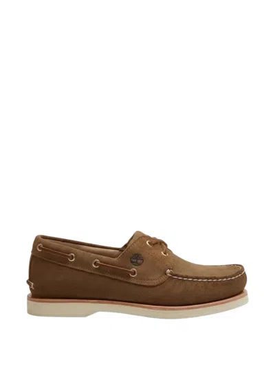 Timberland Leather Loafers In Brown