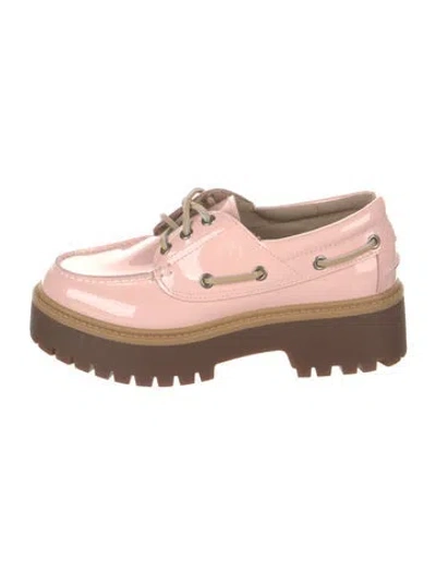 Pre-owned Timberland Leather Loafers In Pink