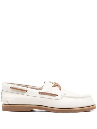 TIMBERLAND LIGHT BEIGE CALF LOAFERS