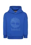 Timberland Light Blue Sweatshirt For Boy With Logo In Light Blue