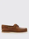 Timberland Brown Loafers With Bow Detail On The Front And Embossed Logo On The Side In Leather Man