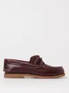 Timberland Marine-inspired Bordeaux Boat Shoes With Decorative Lacing In Burgunderrot