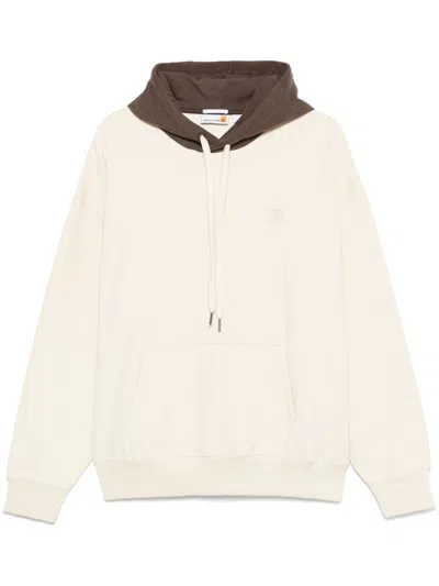 Timberland Logo-appliqué Hoodie In Neutrals