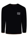 Timberland Logo-appliqué Jumper In Black