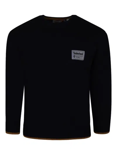 Timberland Kids' Logo-appliqué Jumper In Black