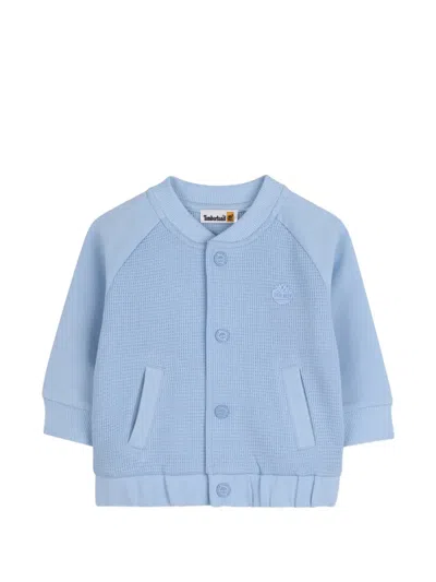 Timberland Babies' Logo-detail Bomber Jacket In Blue