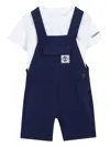 Timberland Logo-detail Dungarees T-shirt (set Of Two) In Blue