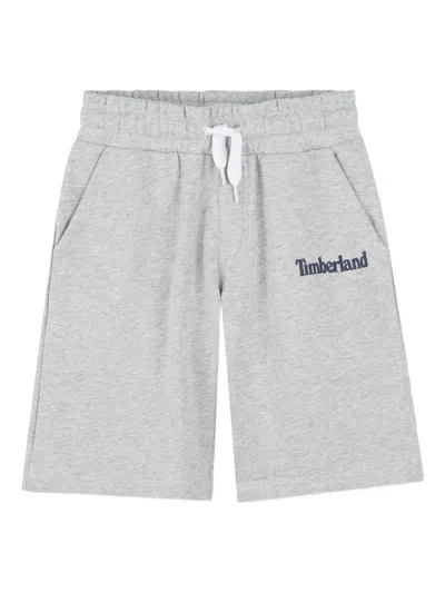 Timberland Kids' Logo-detail Pocketed Casual Shorts In Gray