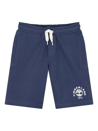 Timberland Logo-detail Shorts In Blue