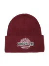 Timberland Logo-embroidered Beanie Hat In Red