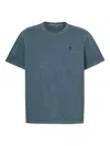 Timberland Logo-embroidered Crew-neck T-shirt In Blue
