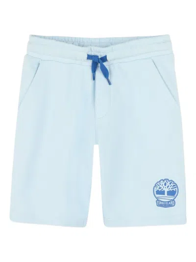 Timberland Logo-embroidered Drawstring Shorts In Blue