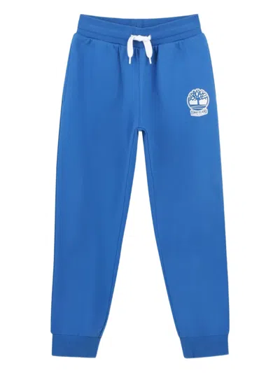 Timberland Logo-embroidered Joggers In Blue