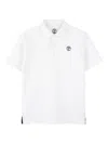 Timberland Logo-embroidered Polo Shirt In White