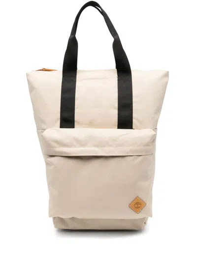 Timberland Logo-patch Backpack In Neutrals