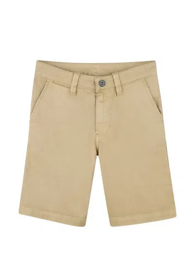 Timberland Kids' Logo-patch Bermuda Shorts In Brown