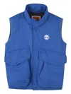 Timberland Logo-print Gilet In Blue