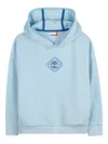 Timberland Logo-print Hooded Sweatshirt In Blue