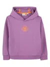 Timberland Logo-print Hooded Sweatshirt In Purple