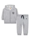 Timberland Logo-print Hooded Tracksuit In Gray