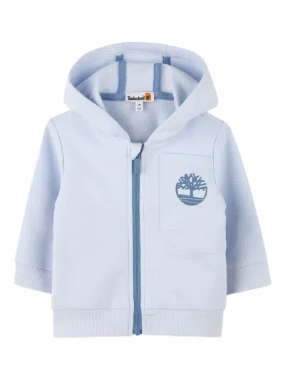 Timberland Babies' Logo-print Hoodie In Blue
