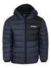Timberland Logo-print Padded Jacket In Blue