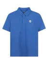 Timberland Logo-print Polo Shirt In Blue