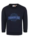 Timberland Logo-print Sweatshirt In Blue