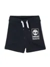 Timberland Boys Navy Blue Cotton Shorts In Blue