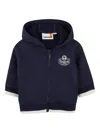 Timberland Logo-print Zip-up Hoodie In Blue