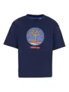 Timberland Logo Short-sleeve T-shirt In Blue