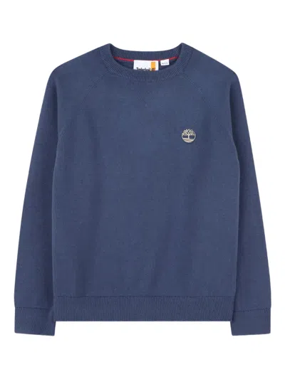 Timberland Kids' Logo Sweatshirt In Blue
