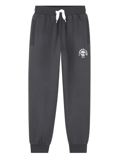Timberland Kids' Logo Track Pants In Gray