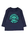 Timberland Logo-tree Long-sleeve T-shirt In Blue