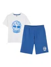 Timberland Multicolor Pajamas For Boy With Logo And Tree In Blue