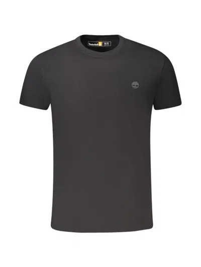 Timberland Logo-detail Crew-neck T-shirt In Black