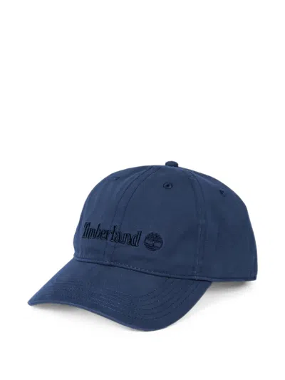 Timberland Logo-embroidered Baseball Cap In Blue
