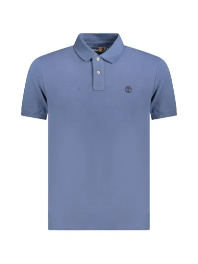Timberland Logo-embroidered Polo Shirt In Blue